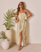 Meila Waist Tie Maxi Dress