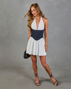 Girls Weekend Corset Halter Neck Mini Dress