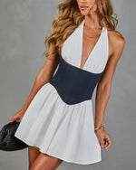 Girls Weekend Corset Halter Neck Mini Dress