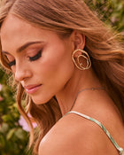 Calene Sculptural Pave Earrings