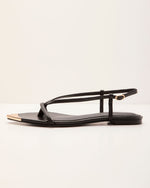 Lucenda Strappy Metal Toe Sandals