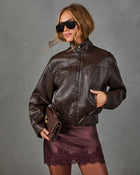 Lydia Vegan Leather Moto Jacket