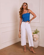 Spring Enchantment Floral Lace Crochet Crop Top