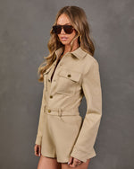 Wynn Faux Suede Romper