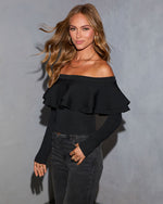 Neyleh Ruffle Off The Shoulder Top