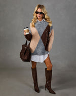 Simply Cozy Knit Argyle Sweater