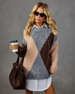 Simply Cozy Knit Argyle Sweater