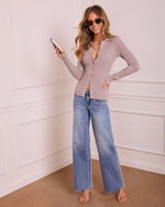 Grey % Phylis Ribbed Sweater-2