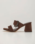 Juliana Faux Suede Block Heel Mules