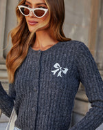 Shes The One Bow Detail Cardigan