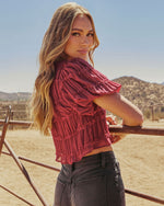 Carmalyn Front Tie Top