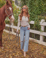 Luellie Off The Shoulder Floral Bodysuit