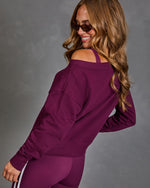 Motion Theory Off The Shoulder Sweatshirt