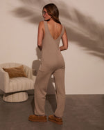 Mocha % Cozy In Knit Jumpsuit-4