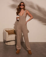 Mocha % Cozy In Knit Jumpsuit-5