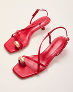 Solira Slingback Toe Ring Kitten Heels