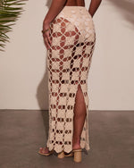 Ivory % Francina Crochet Coverup Maxi Skirt-4