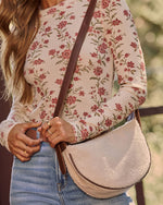 Plush Essence Sherpa Crossbody Bag