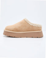 Almond % Emberlane Embroidered Platform Mules-3