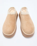 Almond % Emberlane Embroidered Platform Mules-2