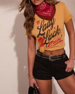 Lady Luck Graphic Short Sleeve Graphic Tee