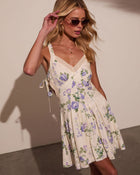 Crissa Floral Cutout Mini Dress