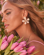 Almost Bloom Flower Stud Earrings