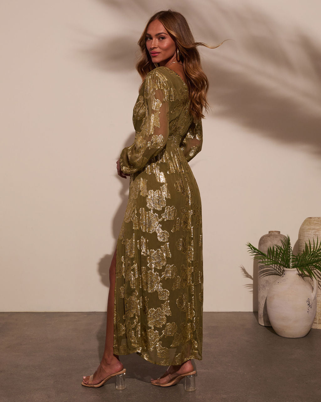 green emerald velvet dress Asymmetrical Olive Green Dress with Side Tail Xs