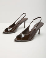 Milena Peep Toe Slingback Heels