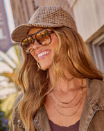 Autumn Calling Plaid Houndstooth Baseball Cap