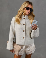 Comfort Club Brushed Mockneck Cardigan