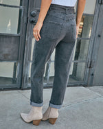 Sedina Stretch Paperbag Waist Straight Leg Jeans
