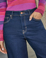 Alida Super Stretch High Rise Wide Leg Jeans