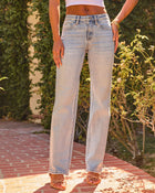 Clean Slate Super Stretch High Rise Straight Leg Jeans