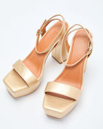Cindria Metallic Platform Heels