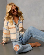 Esmarie Contrast Stripe Cardigan