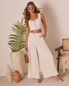 Clarissa High Rise Wide Leg Pants