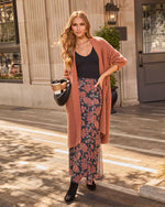 Spiced Dusk Printed Maxi Skirt