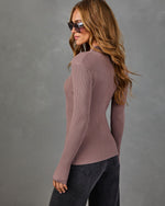 Tobey Ribbed Mock Neck Sweater