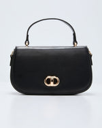 Black % Sienra Top Handle Leather Bag-3