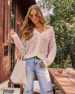 Holly Light Knit Multi Color Cardigan