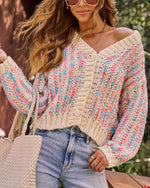 Holly Light Knit Multi Color Cardigan