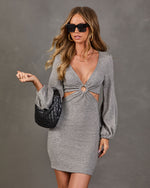 Isidore Ribbed Knit Cut Out Mini Dress