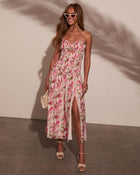 Sunshine Belle Floral Cut Out Maxi Dress