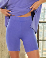 Periwinkle % Modern Pulse High Rise Shorts-1