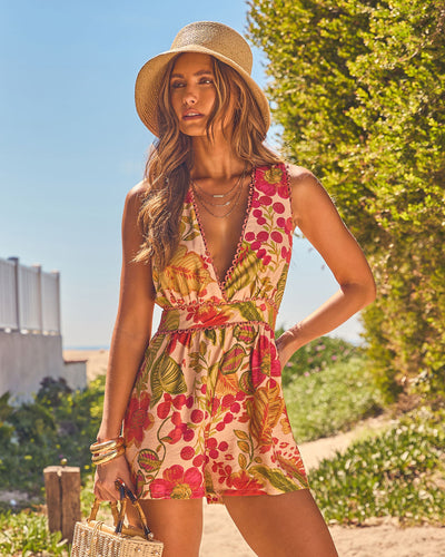 Tropicana Muse Tropical Fruit Print Romper – VICI