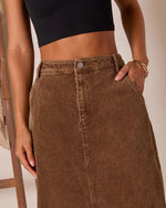 Caresse Corduroy Maxi Skirt