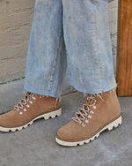 Arlene Faux Suede Lace Up Boot