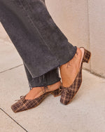 Audree Plaid Heel Mule