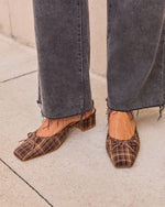 Audree Plaid Heel Mule